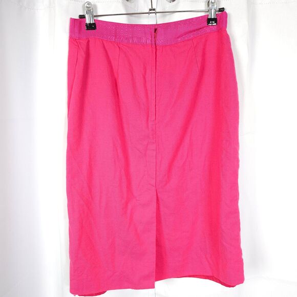 Kate Spade New York Womens 8 28x24 Pink Pencil Straight Midi Wool Blend Skirt - Picture 2 of 5